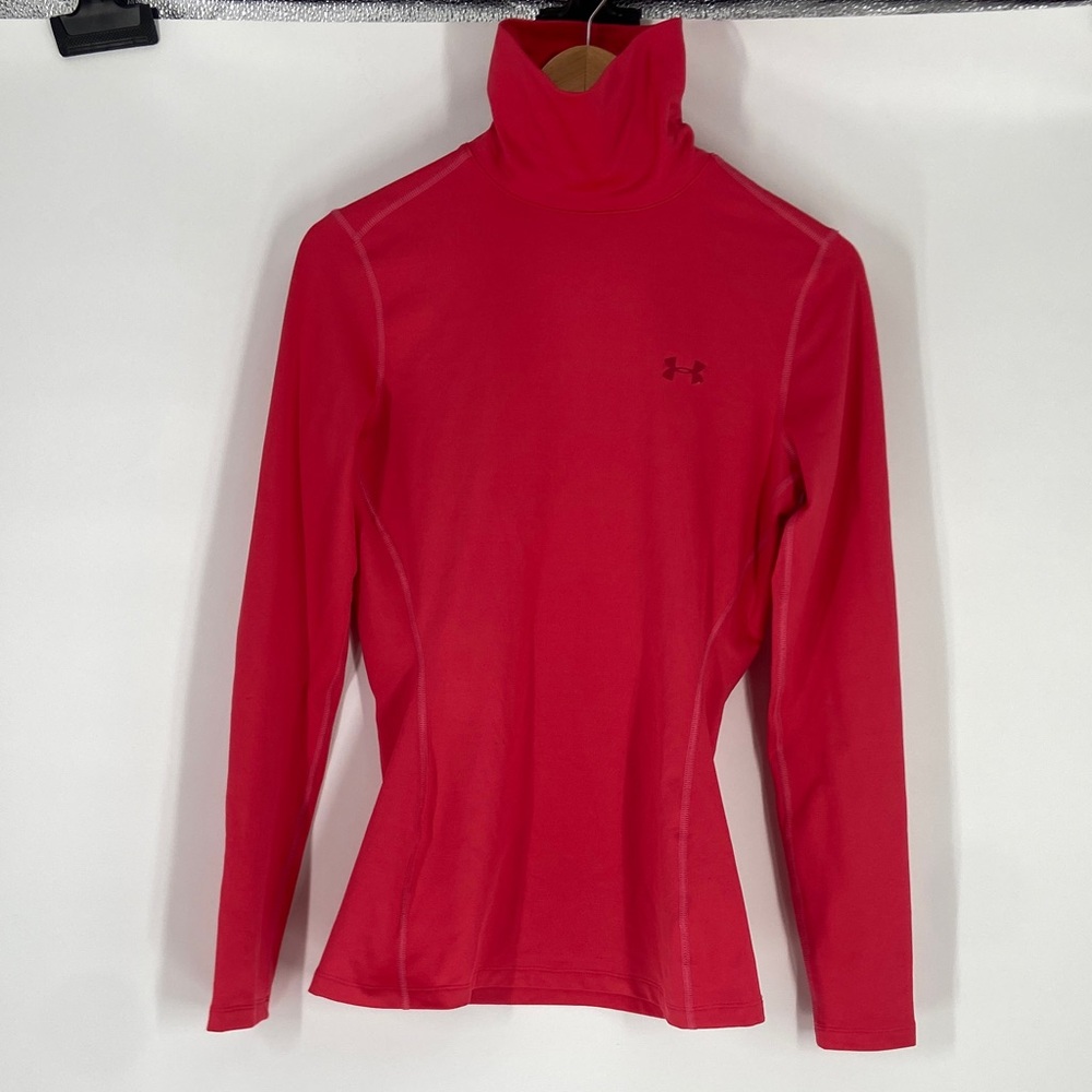 Under Armour Red Turtleneck Size MD Gently Used